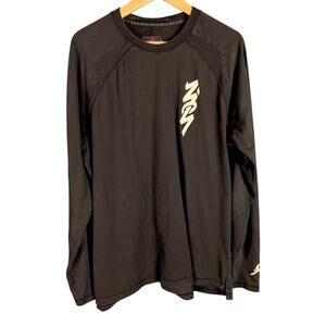 Jordan Zion Dri-Fit Men's Long Sleeve Shooting Shirt Black White Nike - XL